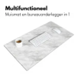 Klassiek - Marmer - Grijs Muismat XXL klein 681 -sfeer4
