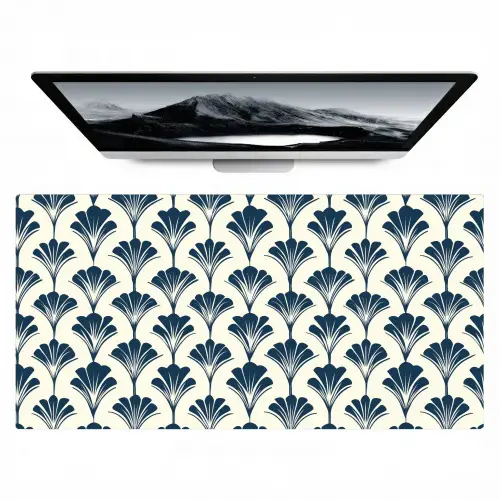 Klassiek - Motief - Blauw Muismat XXL klein 681 -zzz3d