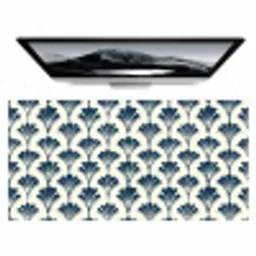 Klassiek - Motief - Blauw Muismat XXL klein 681 -zzz3d