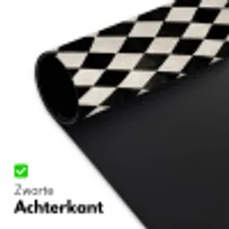 Klassiek - Patroon - Zwart Muismat XXL klein 681 -sfeer2
