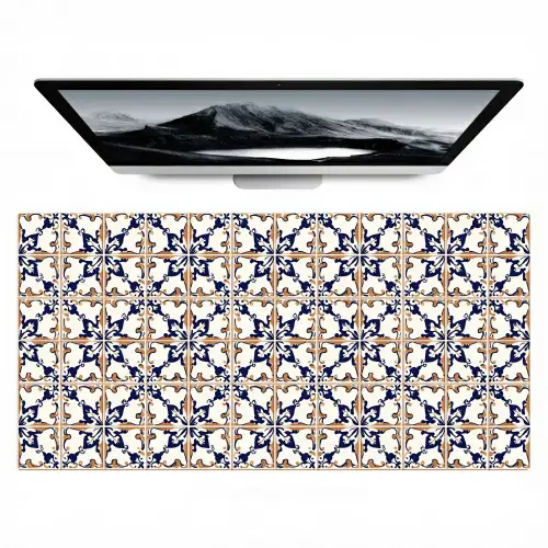 Klassiek - Patroon - Kleurrijk Muismat XXL klein 681 -zzz3d
