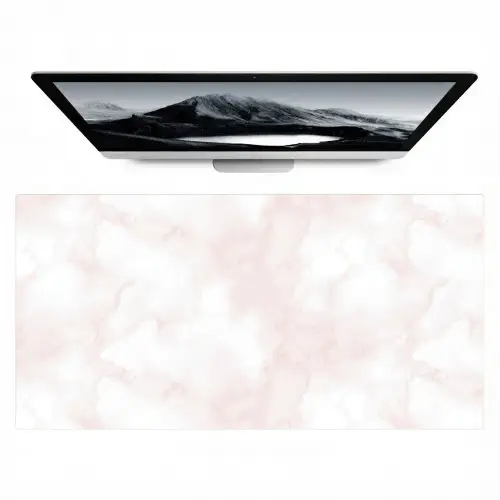 Wolkenstructuur - Roze - Marmer Muismat XXL klein 681 -zzz3d