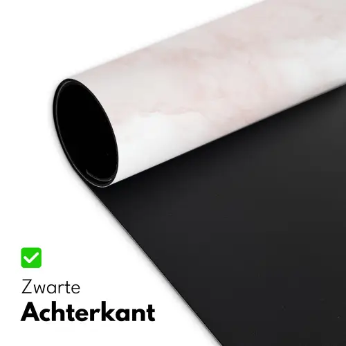 Wolkenstructuur - Roze - Marmer Muismat XXL klein 681 -sfeer2