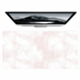 Wolkenstructuur - Roze - Marmer Muismat XXL klein 681 -zzz3d