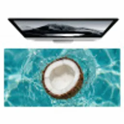 Kokosnoot - Water - Wit Muismat XXL klein -zzz3d