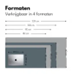 Kleuren - Blauw - Interieur Muismat XXL klein -sfeer5