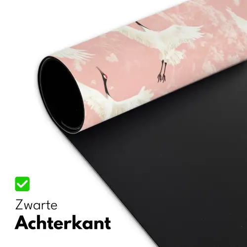 Kraanvogels - Bloesem - Roze Muismat XXL klein 681 -sfeer2