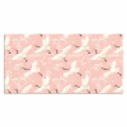 Kraanvogels - Bloesem - Roze Muismat XXL klein 681 -3d_leeg