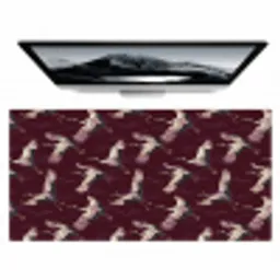 Kraanvogels - Klassiek - Bordeaux Muismat XXL klein 681 -zzz3d