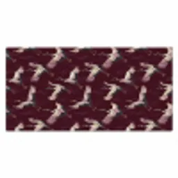 Kraanvogels - Klassiek - Bordeaux Muismat XXL klein 681 -3d_leeg