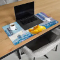 Creatief - Badeend - Kleurrijk Muismat XXL klein -sfeer1