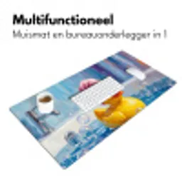 Creatief - Badeend - Kleurrijk Muismat XXL klein -sfeer4