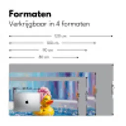 Creatief - Badeend - Kleurrijk Muismat XXL klein -sfeer5