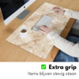 Kristalstructuur - Bruin - Marmer Muismat XXL klein 681 -sfeer3