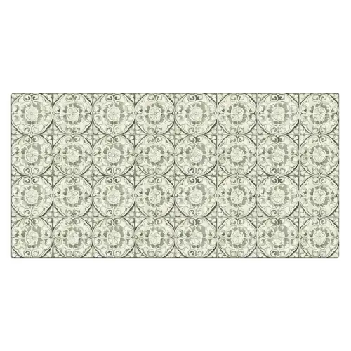 Krulornament - Tegel - Groen Muismat XXL klein 681 -3d_leeg