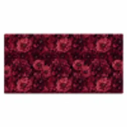 Dahlias - Bloemen - Rood Muismat XXL klein 681 -3d_leeg