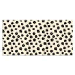 Madeliefjes - Grafisch - Zwart - Beige Muismat XXL klein 681 -3d_leeg