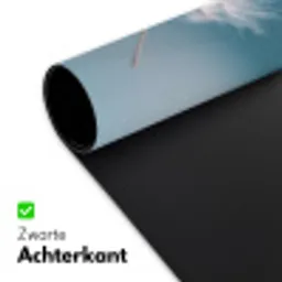 Paardenbloempluisje - Blauw - Lucht Muismat XXL klein -sfeer2