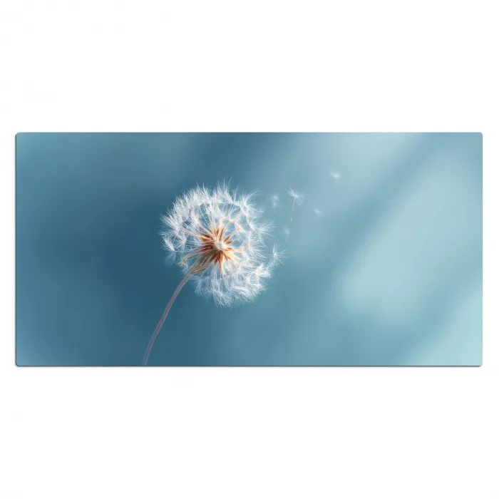 Paardenbloem - Wind - Blauw Muismat XXL klein -3d_leeg