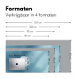 Paardenbloem - Wind - Blauw Muismat XXL klein -sfeer5