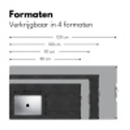 Donkergrijs - Asfaltstructuur - Ruw Muismat XXL klein 681 -sfeer5
