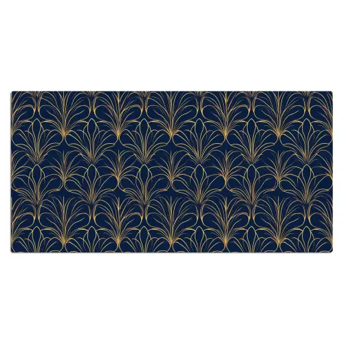 Deco - Waaier - Blauw Muismat XXL klein 681 -3d_leeg