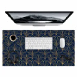 Deco - Waaier - Blauw Muismat XXL klein 681 -3d