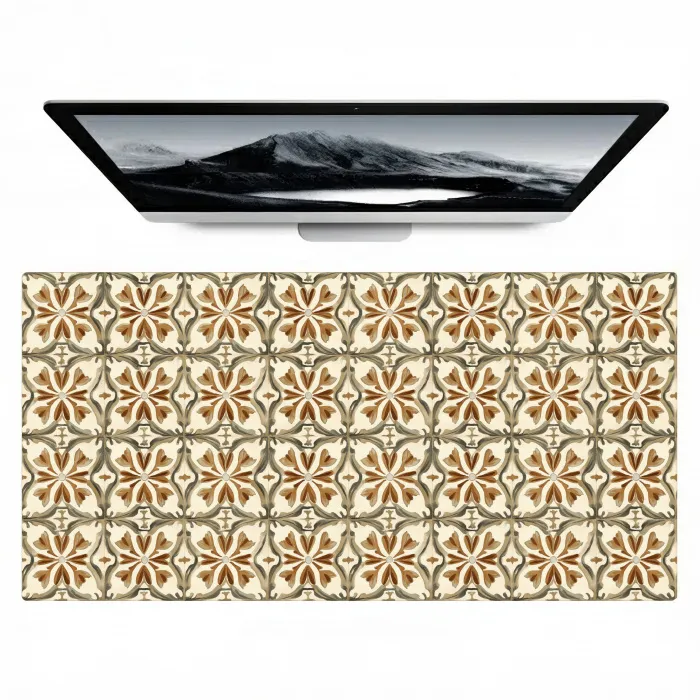 Siertegel - Patroon - Bruin Muismat XXL klein 681 -zzz3d