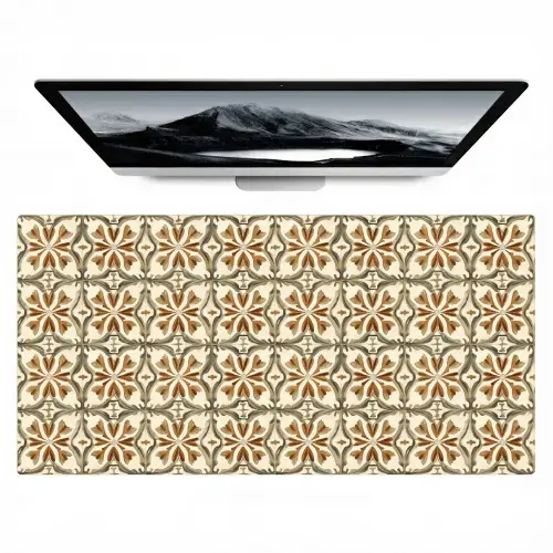 Siertegel - Patroon - Bruin Muismat XXL klein 681 -zzz3d