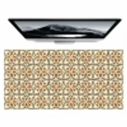 Siertegel - Patroon - Bruin Muismat XXL klein 681 -zzz3d