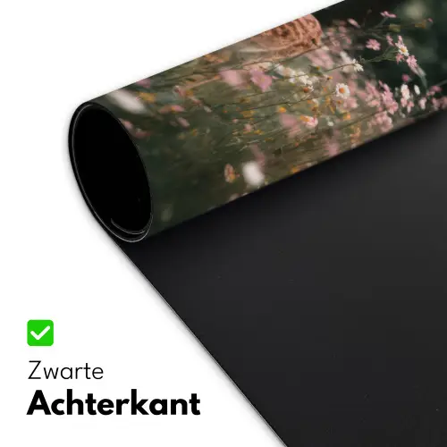 Hert - Wilde bloemen - Bos Muismat XXL klein -sfeer2