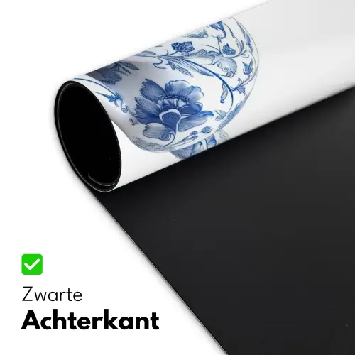 Delftsblauw - Haasje - Wit Muismat XXL klein -sfeer2