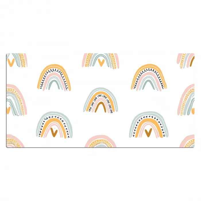 Design - Regenboog Muismat XXL klein -3d_leeg