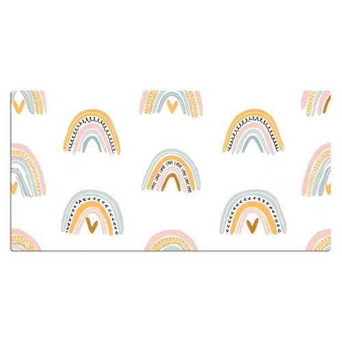 Design - Regenboog Muismat XXL klein -3d_leeg