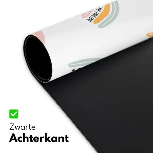 Design - Regenboog Muismat XXL klein -sfeer2