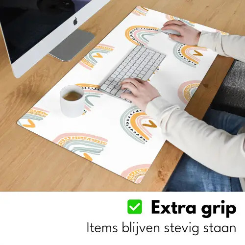 Design - Regenboog Muismat XXL klein -sfeer3