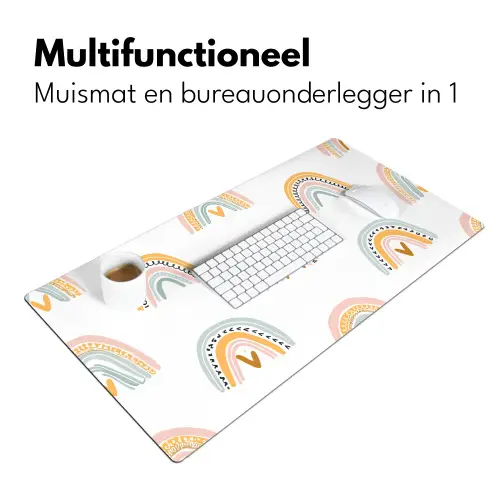 Design - Regenboog Muismat XXL klein -sfeer4