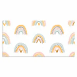 Design - Regenboog Muismat XXL klein -3d_leeg