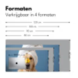 Hond - Badeend - Geel Muismat XXL klein -sfeer5