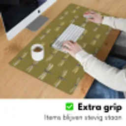 Libellen - Patroon - Groen Muismat XXL klein 681 -sfeer3