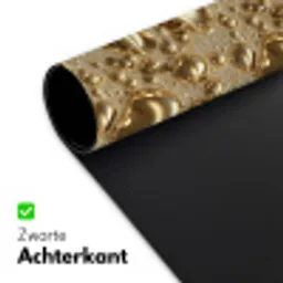 Druppels - Organisch - Goud Muismat XXL klein 681 -sfeer2