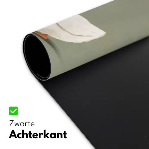 Eend - Konijnoren - Grijs Muismat XXL klein -sfeer2