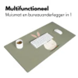 Eend - Konijnoren - Grijs Muismat XXL klein -sfeer4