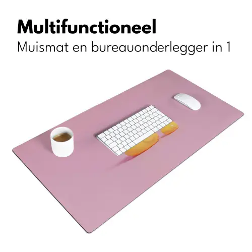 Eendjes - Vrolijk - Roze Muismat XXL klein -sfeer4