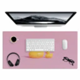 Eendjes - Vrolijk - Roze Muismat XXL klein -3d