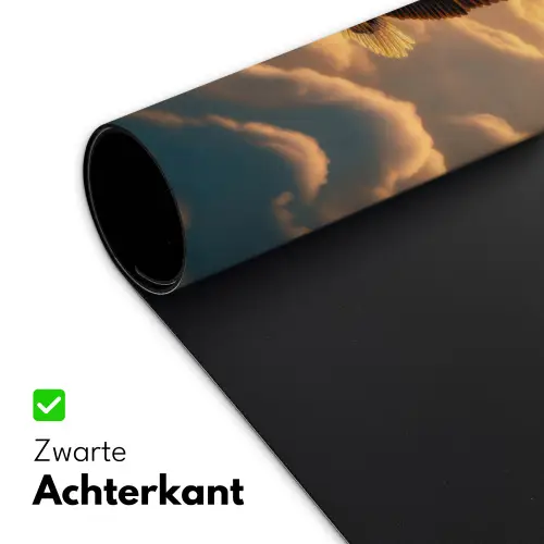 Adelaar - Wolken - Zon Muismat XXL klein -sfeer2