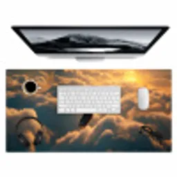 Adelaar - Wolken - Zon Muismat XXL klein -3d