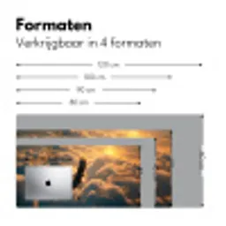 Adelaar - Wolken - Zon Muismat XXL klein -sfeer5