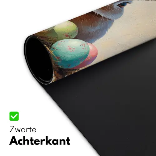 Paashaas - Pastel - Eieren Muismat XXL klein -sfeer2