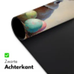 Paashaas - Pastel - Eieren Muismat XXL klein -sfeer2